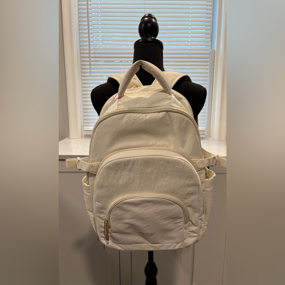 NWT Isaac Mizrahi Off-White Backpack- TikTok Edition